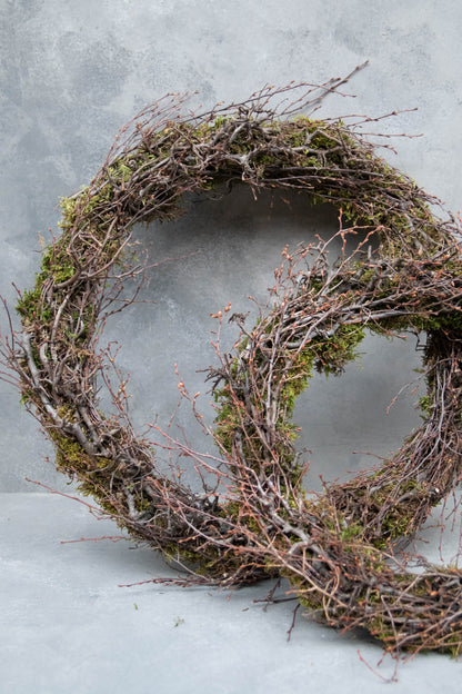Schmaler Mooskranz mit wildem Bonsai · Ø 40–50 cm · Natur · 40 cm · Ansicht 1