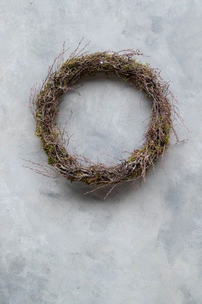 Schmaler Mooskranz mit wildem Bonsai · Ø 40–50 cm · Natur · 50 cm · Ansicht 1