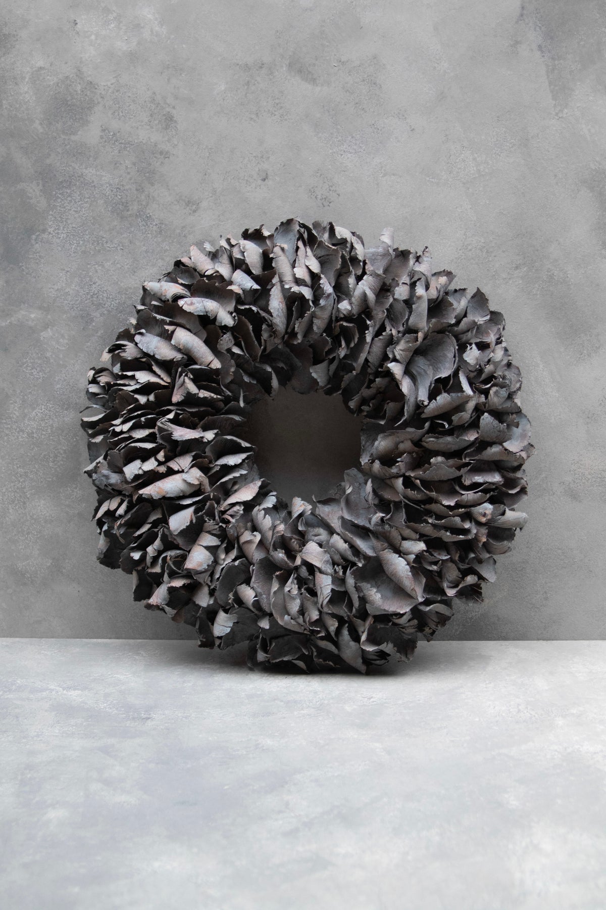 Palmblattkranz · Ø 25–100 cm · Grau gewaschen · 55 cm · Ansicht 1