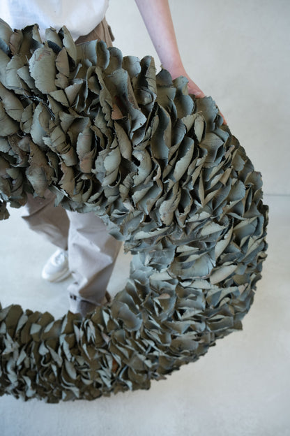 Palmblattkranz · Ø 25–100 cm · Altgrün gewaschen · 100 cm · Ansicht 3
