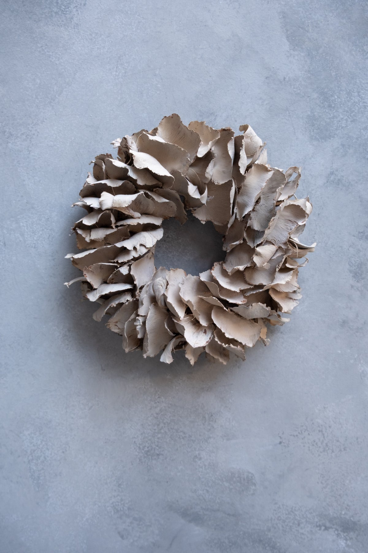Palmblattkranz · Ø 25–100 cm · Kaffeecreme · 25 cm · Ansicht 1