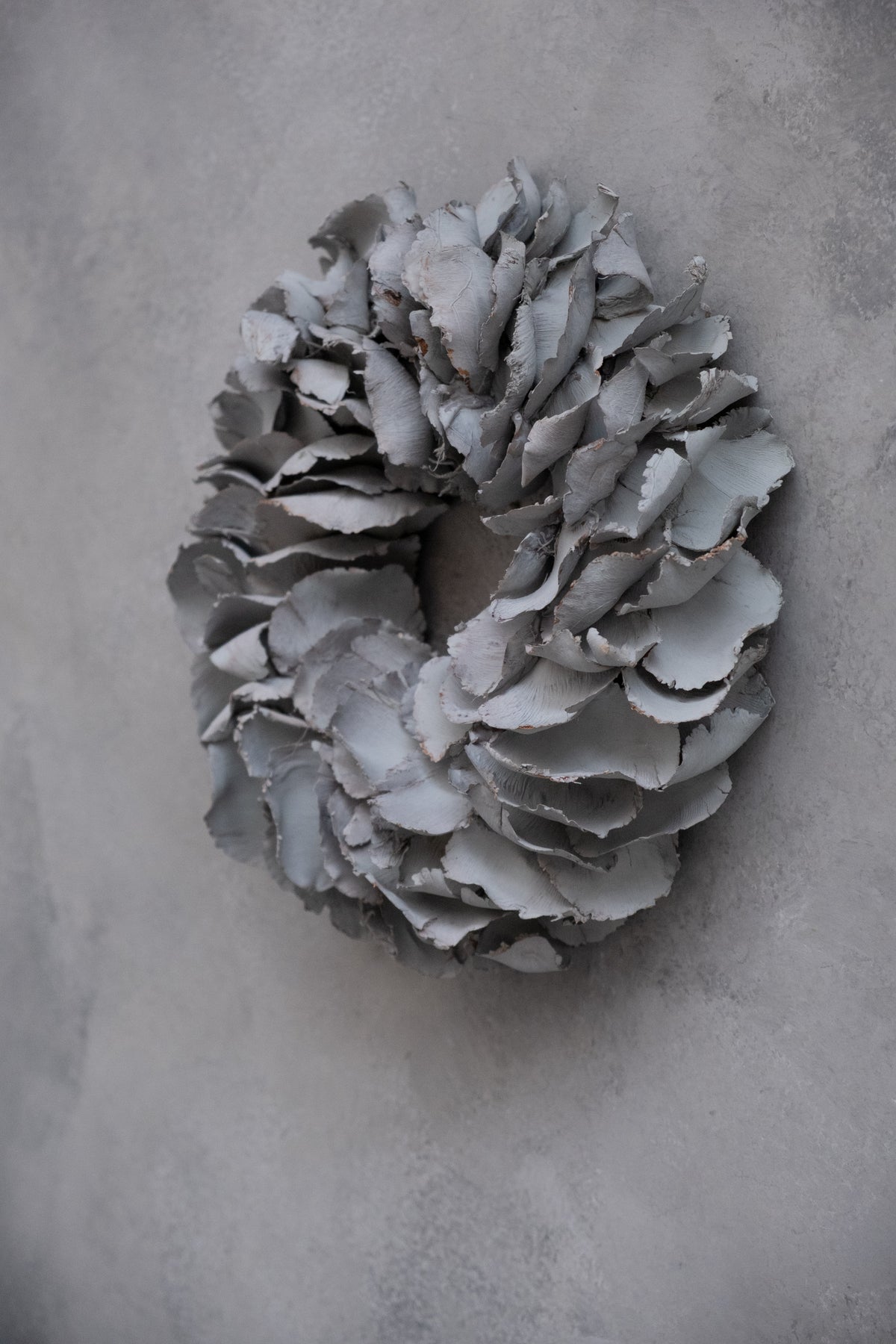Palmblattkranz · Ø 25–100 cm · Nebelgrau · 25 cm · Ansicht 3