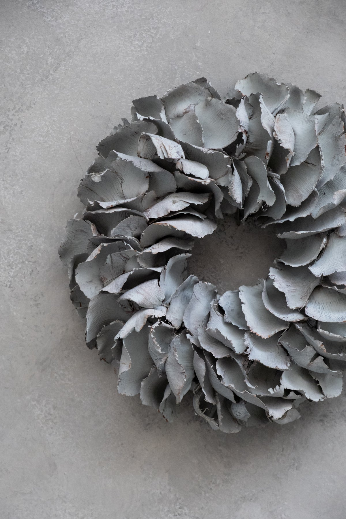 Palmblattkranz · Ø 25–100 cm · Nebelgrau · 25 cm · Ansicht 2