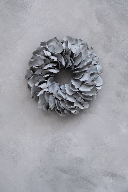 Palmblattkranz · Ø 25–100 cm · Nebelgrau · 25 cm · Ansicht 1
