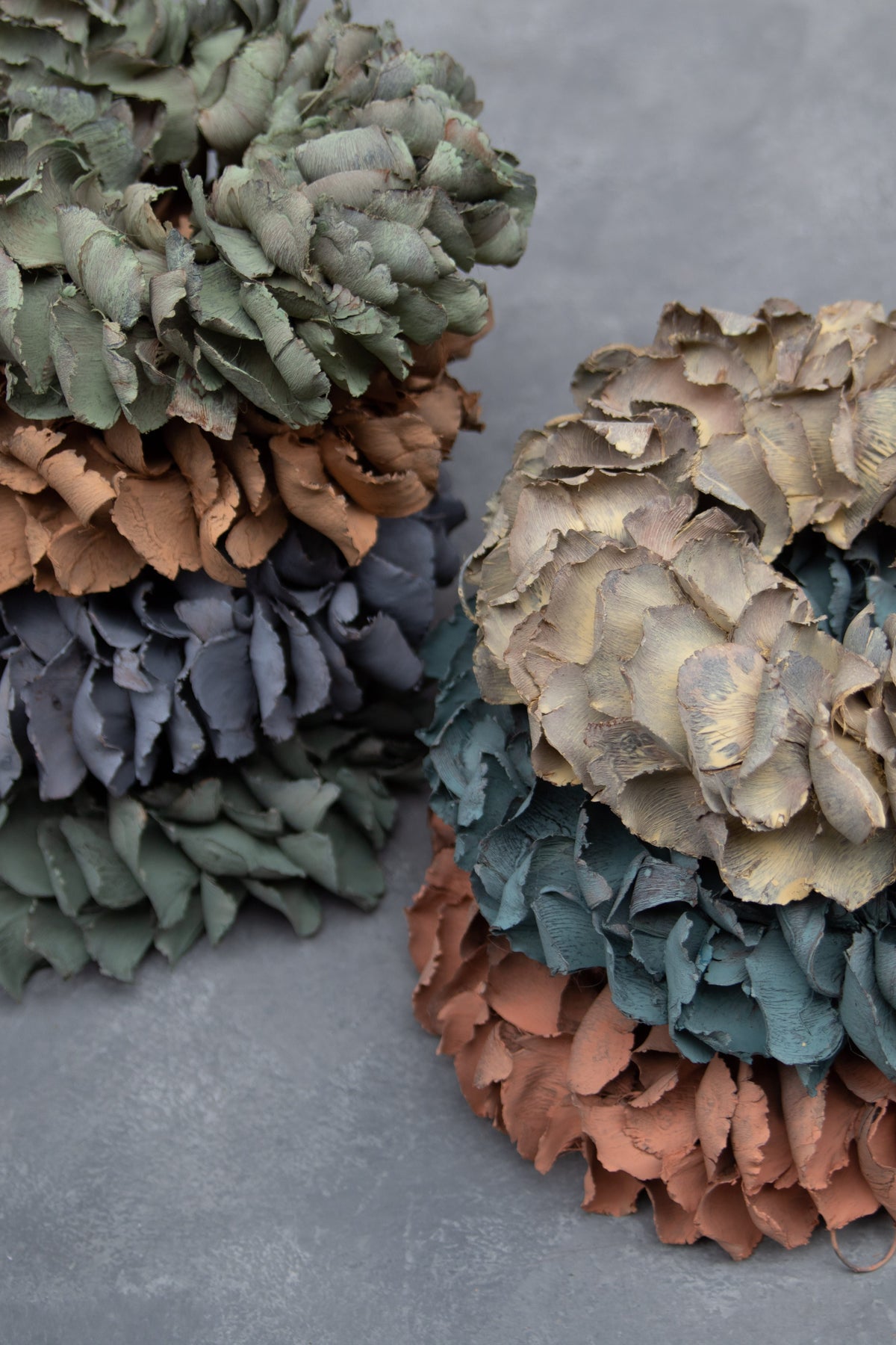 Palmblattkranz · Ø 25–100 cm · Terrakottarot · 25 cm · Ansicht 4