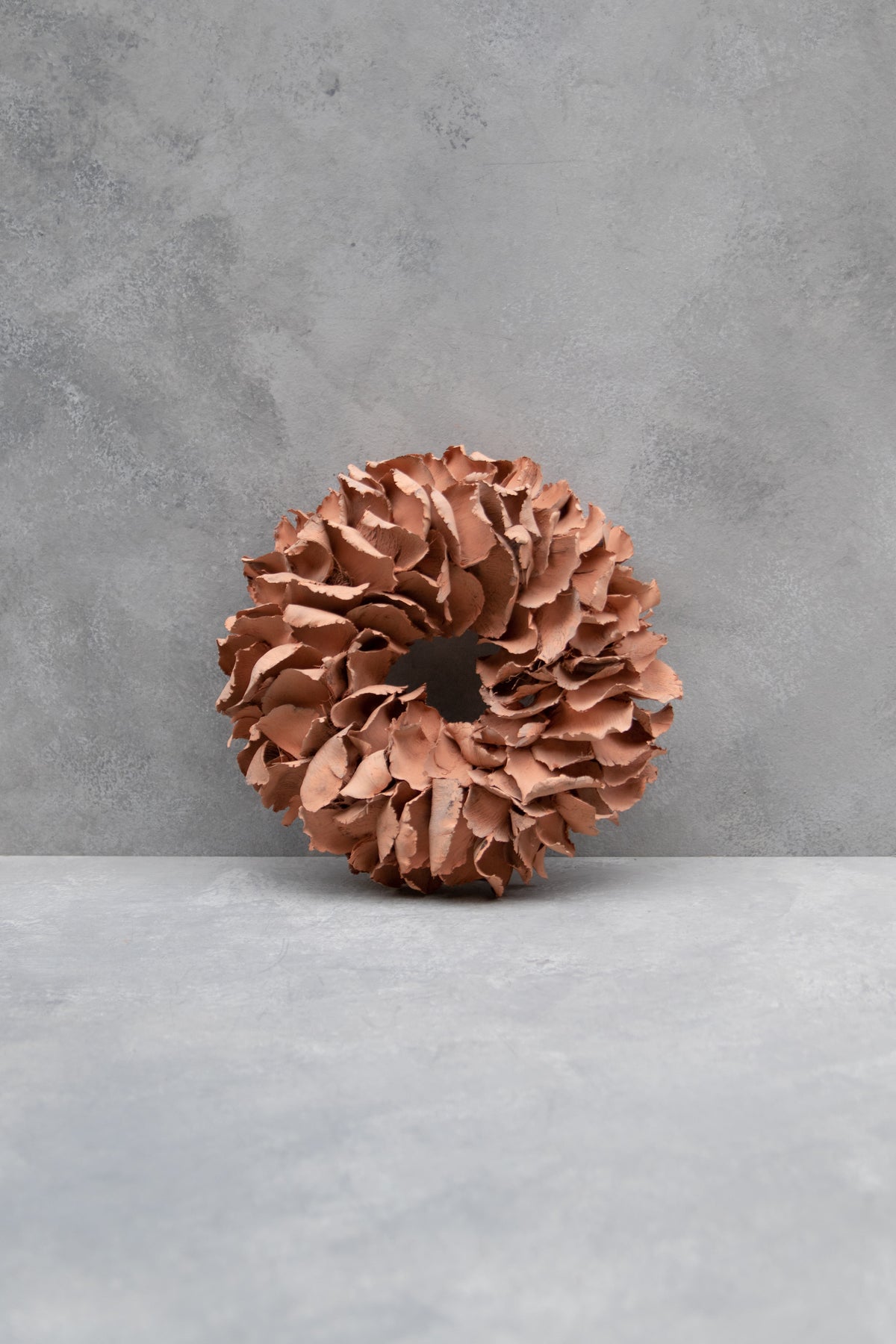 Palmblattkranz · Ø 25–100 cm · Terrakottarot · 25 cm · Ansicht 1