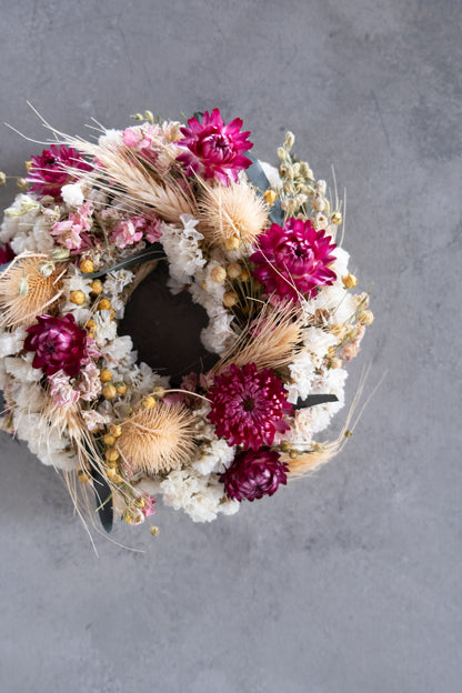 Naturkranz „Lucy“ · Ø 20 cm · Rosa · 20 cm · Ansicht 2