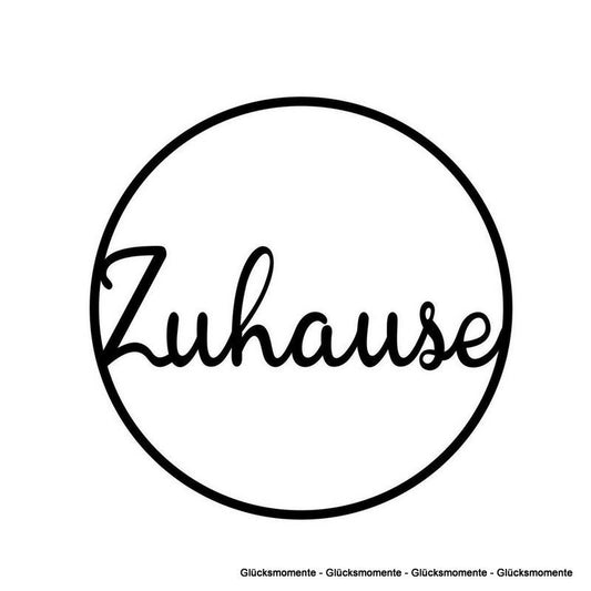 Holzkranz | Holzring "Zuhause"
