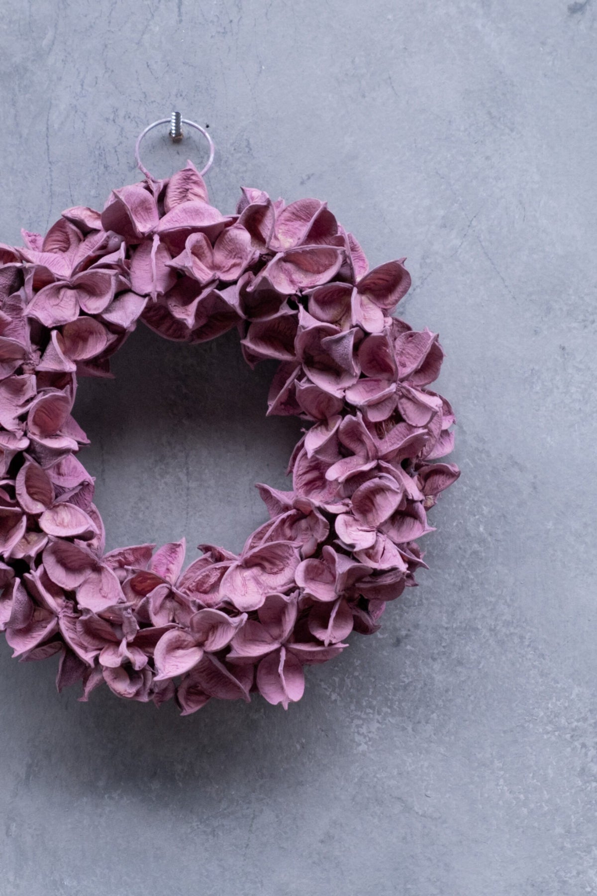 Baumwollkapselkranz · Cerise-Pink · Ø 20–30 cm