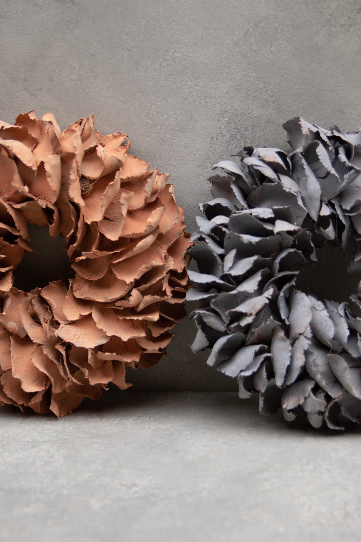 Palmblattkranz · Ø 25–100 cm · Terrakottarot · 25 cm · Ansicht 2