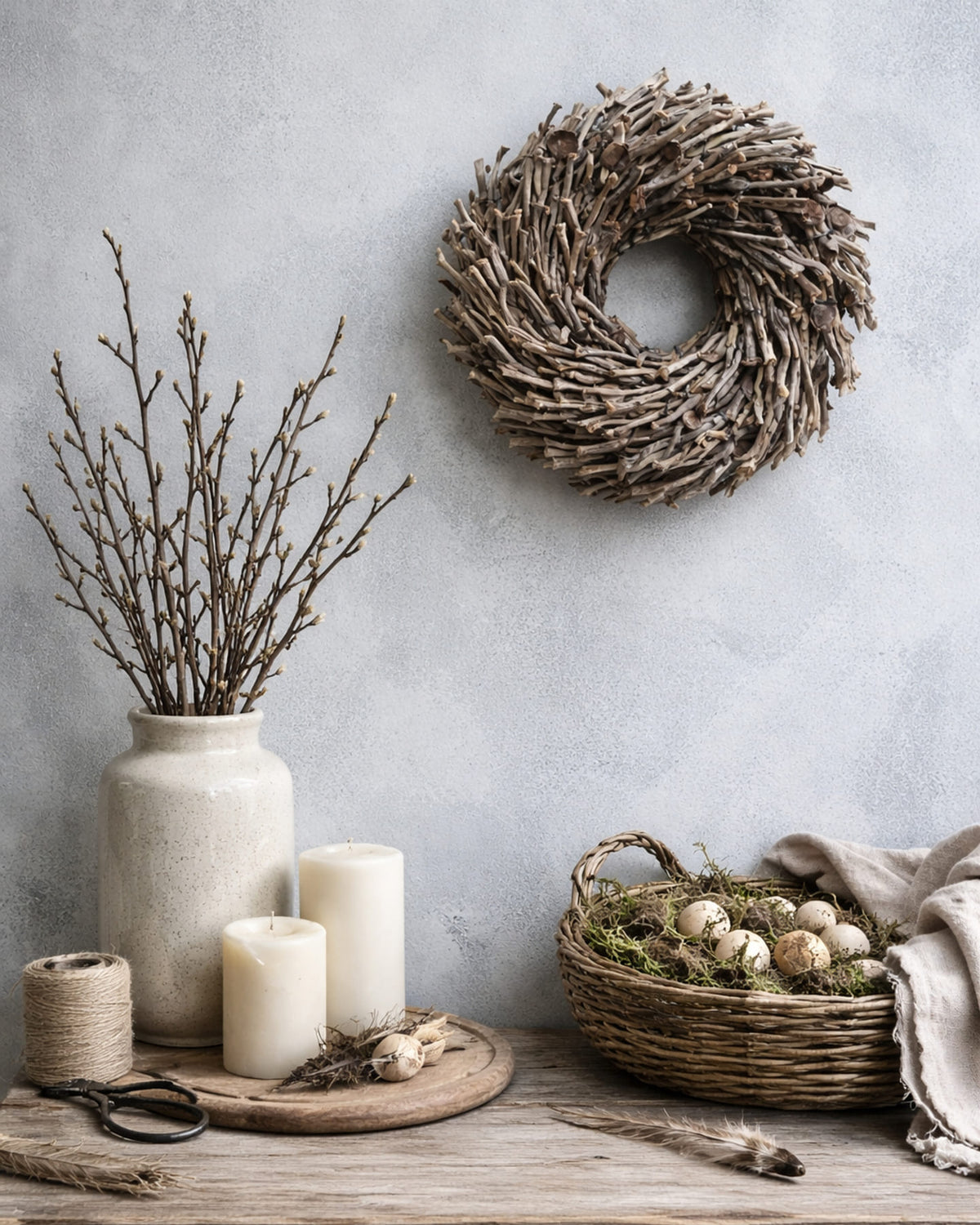 Botay wreath · Natural