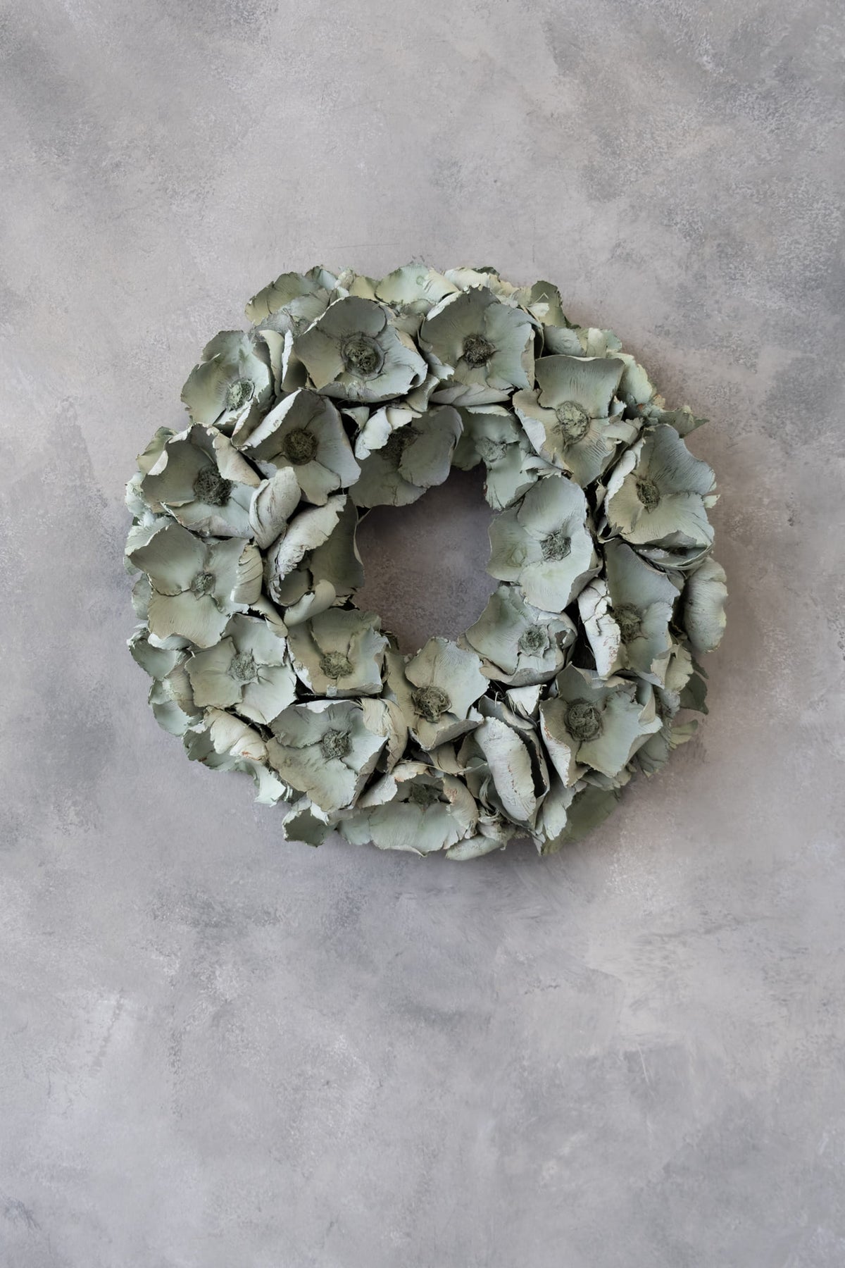 Palm cup wreath · Seagreen