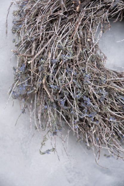 Grey herb twig wreath · Natural