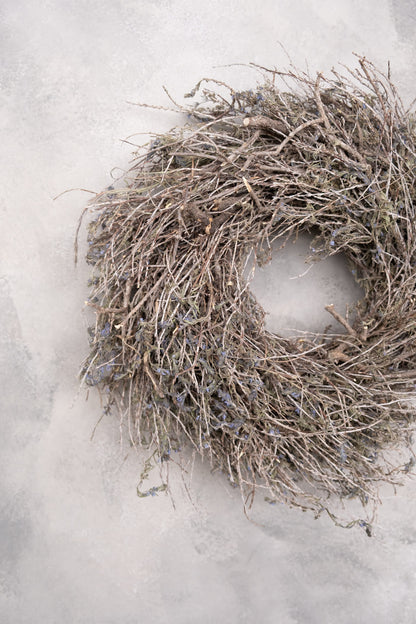 Grey herb twig wreath · Natural