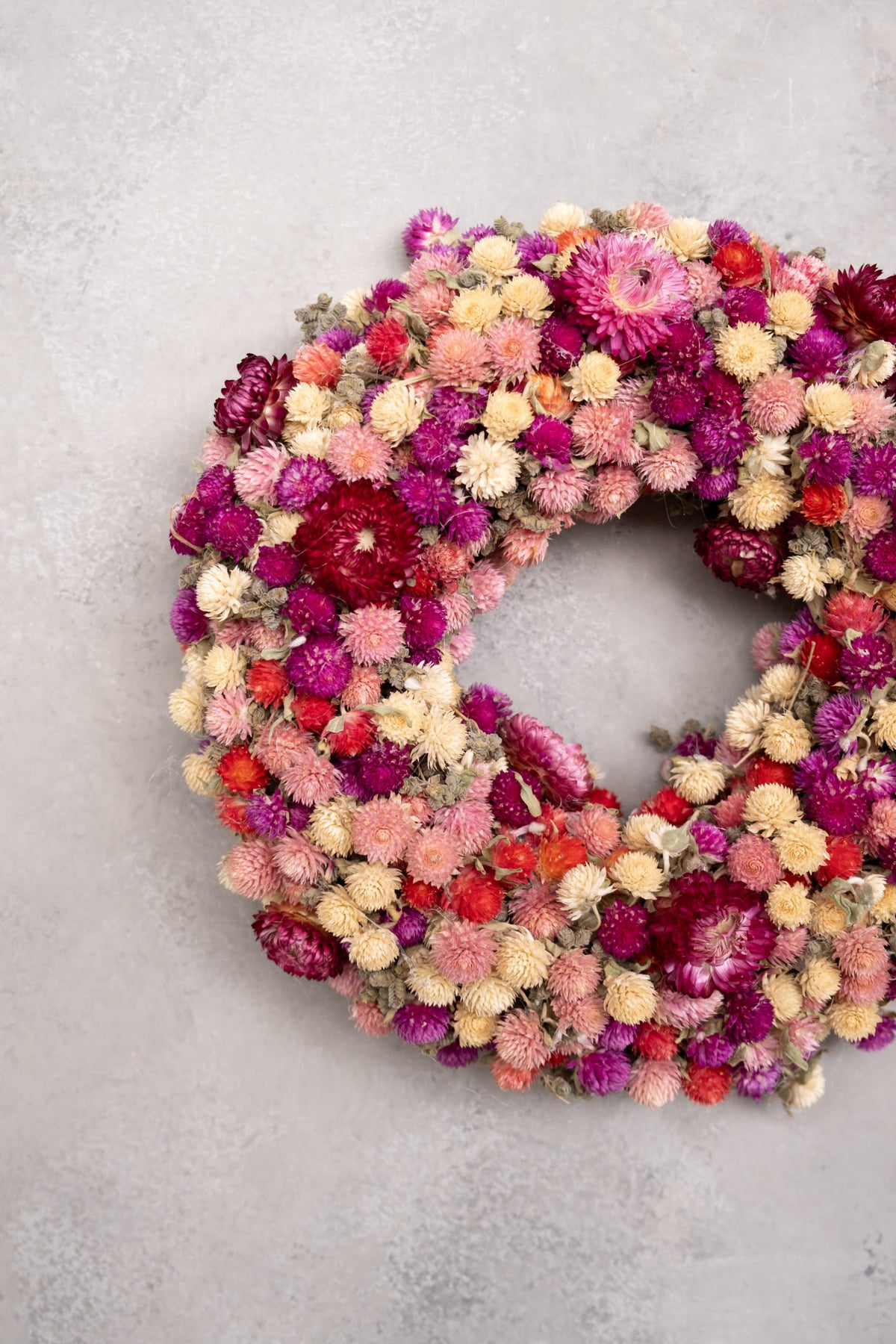 Gomphrena mix wreath · Nicht angegeben