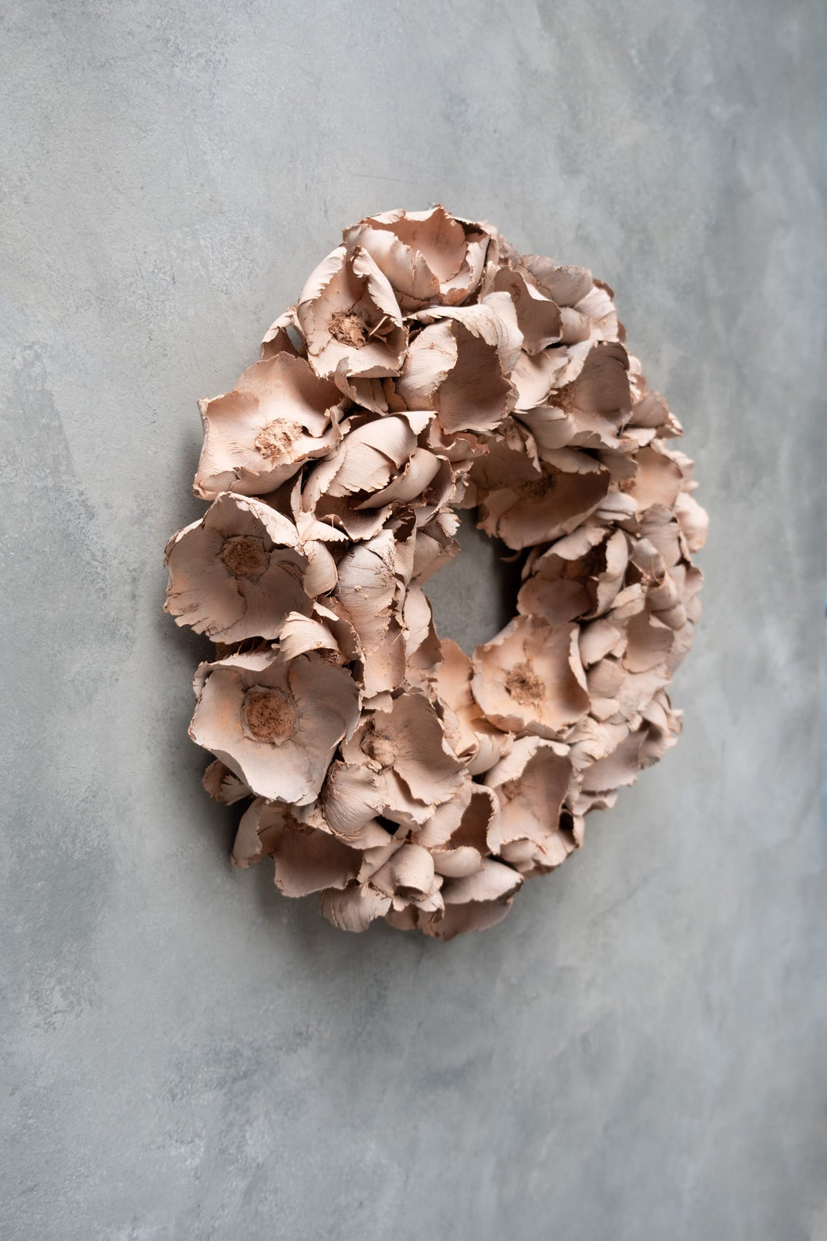 Palm cup wreath · Old pink
