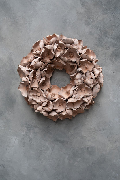 Palm cup wreath · Old pink