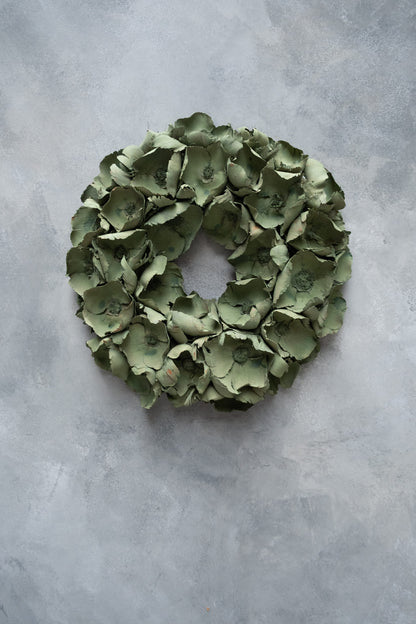 Palm cup wreath · Laurel green