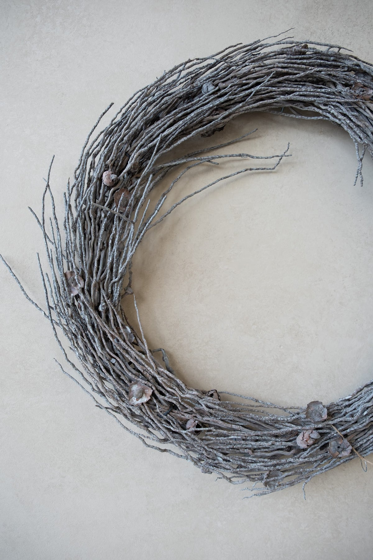 Coco branch wreath · Grey mist