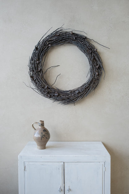 Coco branch wreath · Grey smoke
