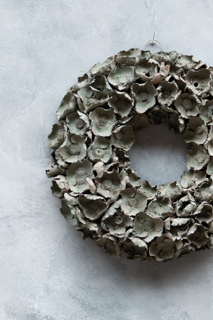 Coco flower wreath · Old green-wash