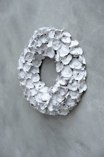 Coco flower wreath · White