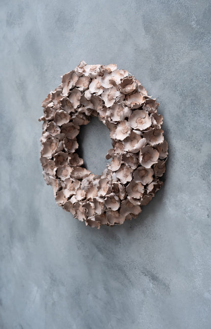 Coco flower wreath · Old pink