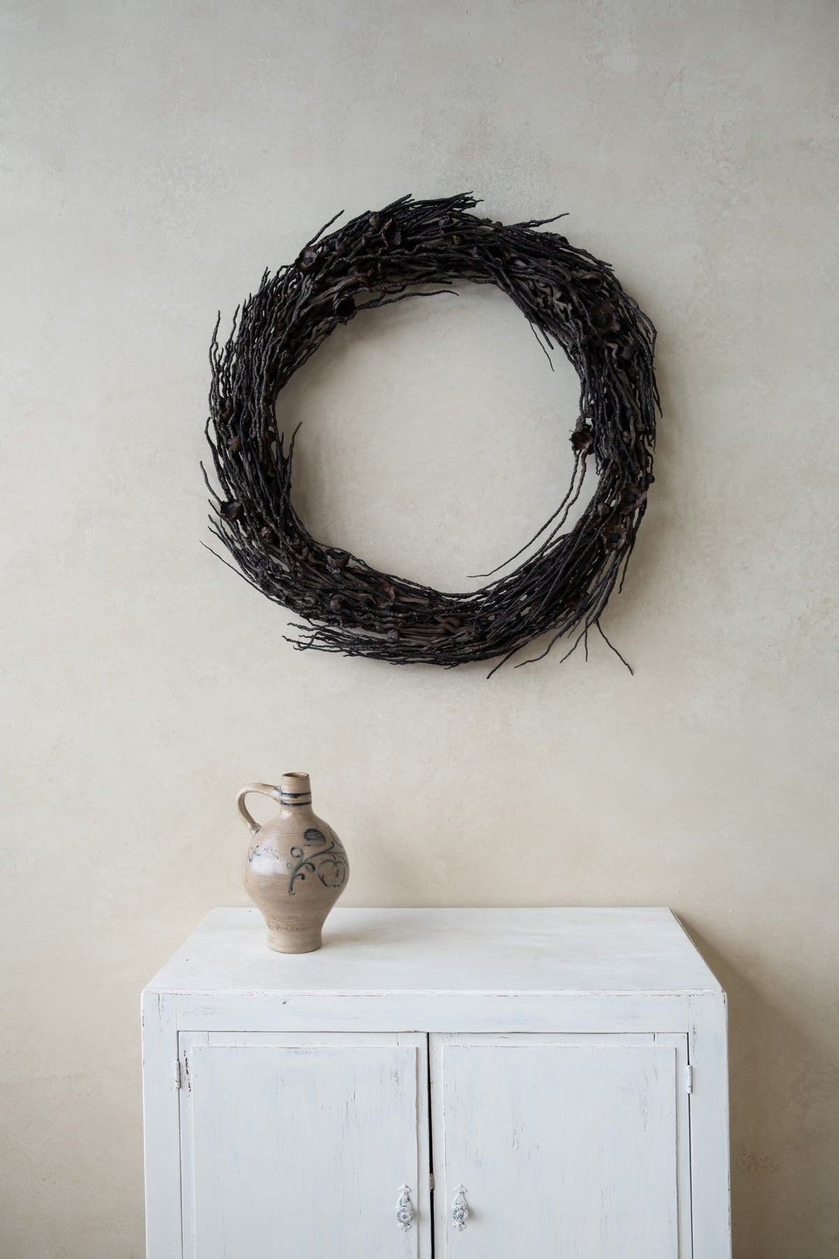 Coco branch wreath · Black
